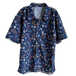 SAN DIEGO PADRES Logo Button Up Shirt - XL